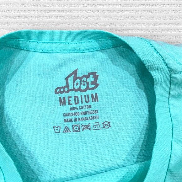 Lost Enterprises Turquoise Santa Muerte Tee Medium NWOT - Picture 4 of 4